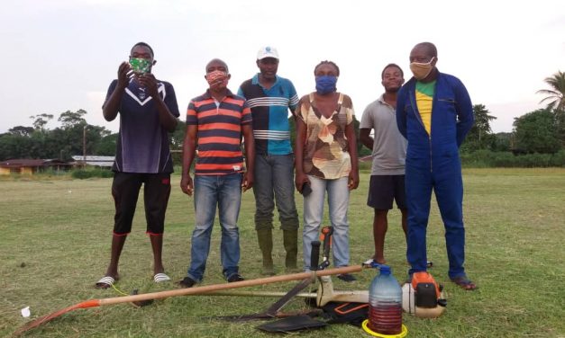 Gabon/Football: Opération nettoyage du stade de Cocobeach par le bureau de la sous ligue