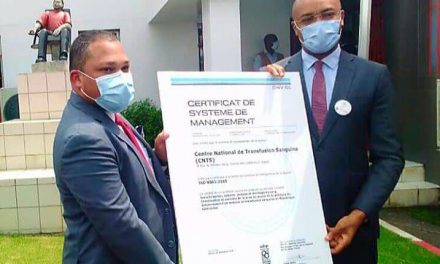 Gabon: le CNTS reçoit sa certification  ISO 9001version2015