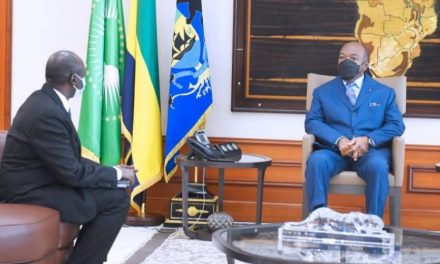 Gabon:Le Gouverneur de la BEAC Abbas Mahamat Tolli reçu par Ali Bongo