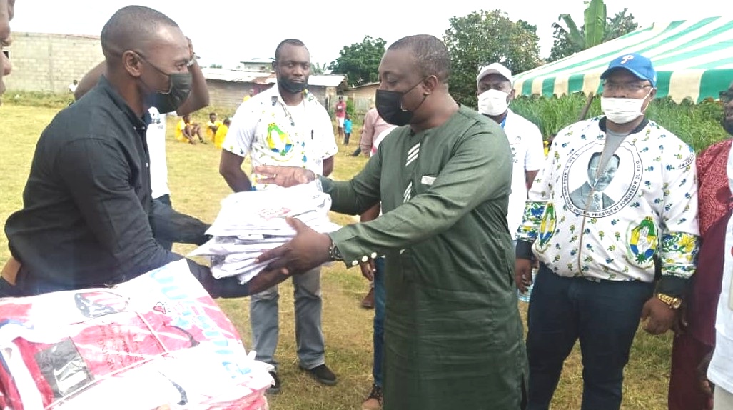 Gabon/Oyem:Dr Christel Abessolo donne le coup d’envoi de la Coupe de la Solidarité