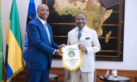 Gabon: Patrice Motsepe, Président de la CAF reçu par le Président Ali Bongo Ondimba