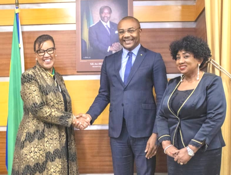 Gabon: Patricia Scotland, Secrétaire général du Commonwealth reçu par Guy Patrick Obiang