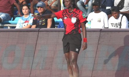 Cynthia Ishimwe, première femme à arbitrer un match de Coupe d’Afrique des Nations de Beach Soccer