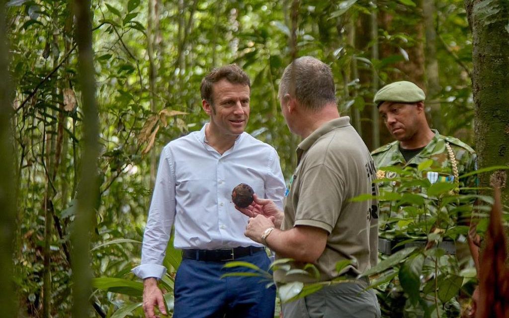Gabon/One Forest Summit: Le Président français Emmanuel Macron visite l’Arboretum Raponda Walker