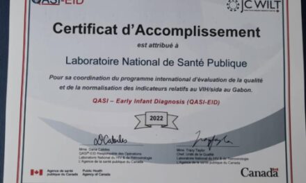 Performance: Le laboratoire national de Santé publique (LNSP) du Gabon honoré à l’échelle mondiale