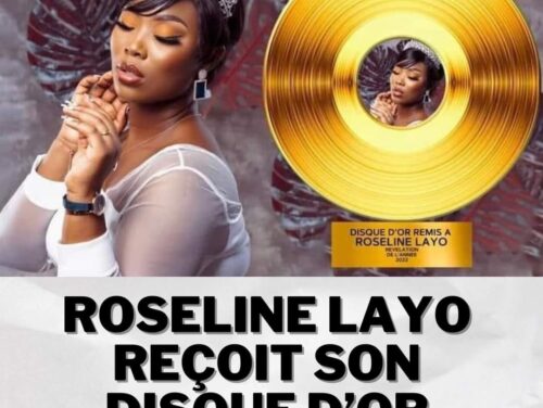 International/Culture:  Roseline Layo reçoit un  disque d’or à Paris