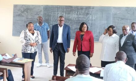Gabon/Tchibanga: La Ministre de l’Education Nationale Camélia Ntoutoume-Leclerq lance les épreuves écrites du Baccalauréat session 2022-2023