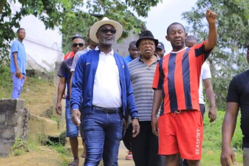Gabon : Plusieurs chantiers visités par Chen Sylvestre Mezui M’ Obiang à Oyem