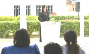 La Première Dame aux côtés du Gouvernement Gabonais et de l’Ambassade du Maroc pour l’inauguration d’un centre pour enfants autistes et trisomiques. 