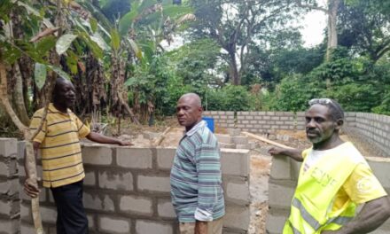 Gabon/conseil départemental de la zadié: François Félix DIOBA accélère les travaux de construction de l’école primaire de kangaka et du marché communautaire de ibéa