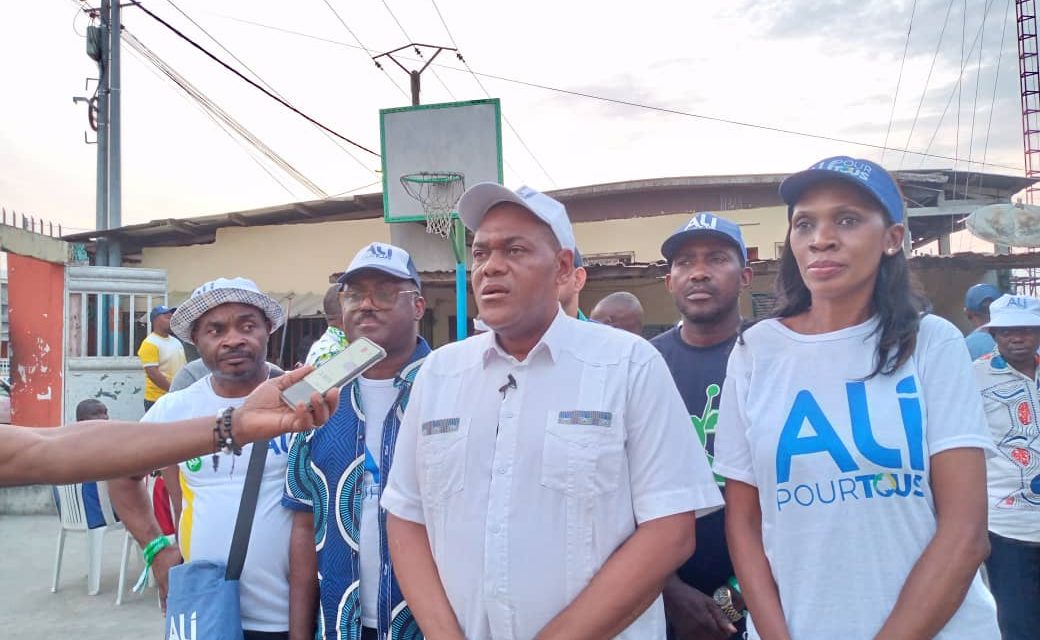 GABON : 2 ème ARRONDISSEMENT DE LIBREVILLE : Le Candidat PDG Fidèle Allogho Nkoghe face à ses électeurs