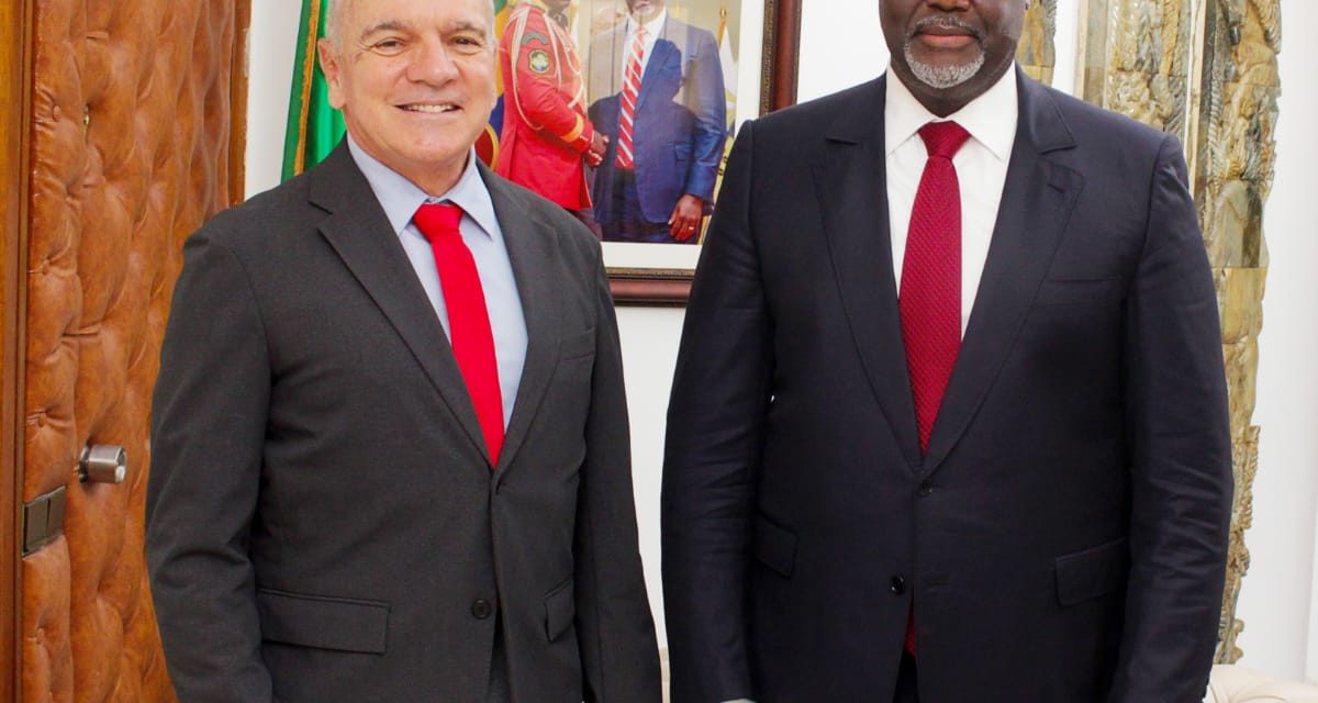 Gabon/Ministère des mines: Hervé Patrick Opiangah a reçu le Directeur des Relations Gouvernementales du Groupe Genmin, Patrice Raimbault