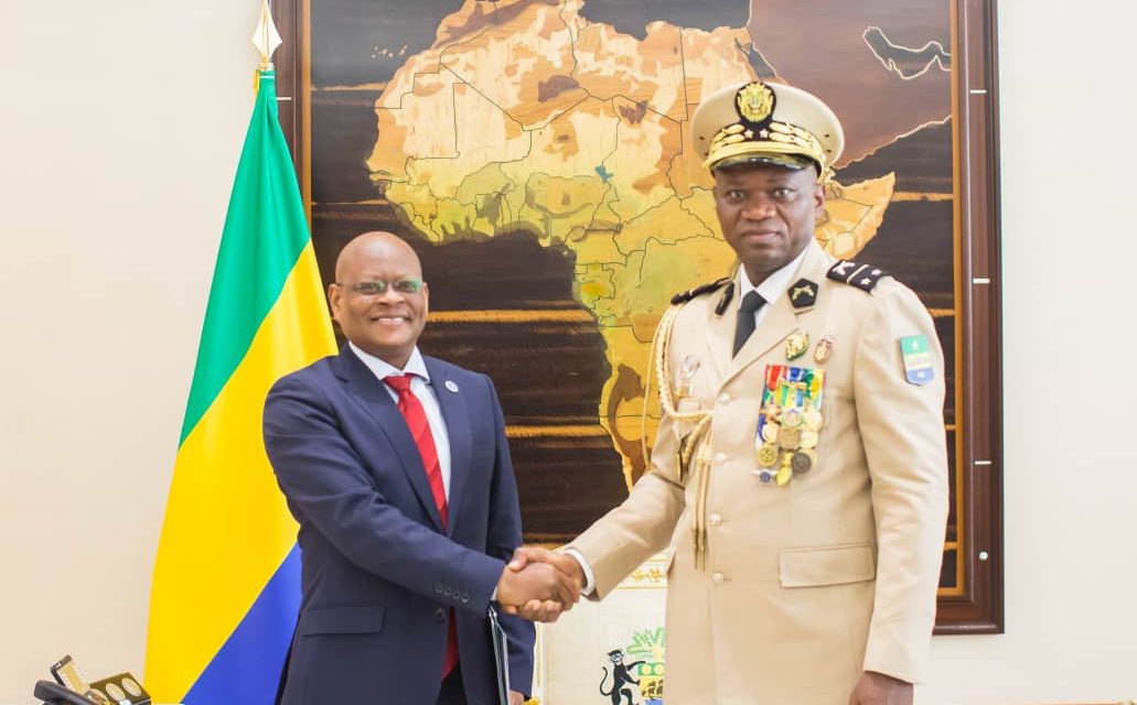 Gabon: Gilberto Da Piedade Verissimo reçu par le Général Brice Clotaire Oligui Nguema échange
