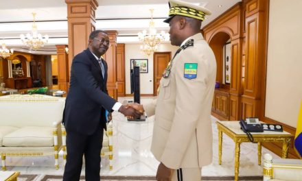 Gabon: Séraphin Moundounga reçu en audience par le Président de la Transition