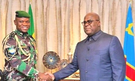 Kinshasa: Le Président Félix Tshisekedi échange avec son homologue gabonais le Général Brice Oligui Nguema