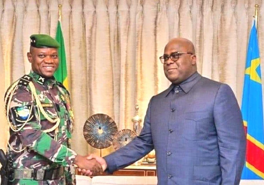 Kinshasa: Le Président Félix Tshisekedi échange avec son homologue gabonais le Général Brice Oligui Nguema