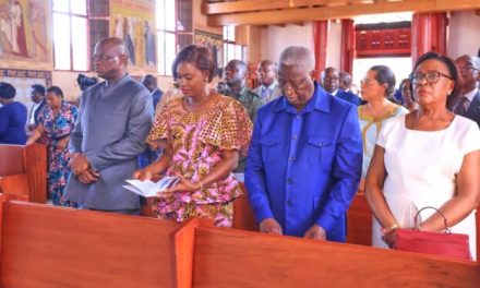 Gabon: Le Chef de l’État et la Première Dame prennent part à la cérémonie d’inauguration de la Cathédrale Notre-Dame des Neiges rénovée