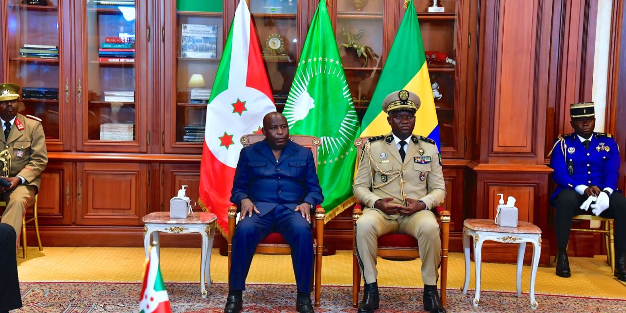 Gabon: Le Chef de l’État s’entretient avec le Président Evariste Ndayishimiye