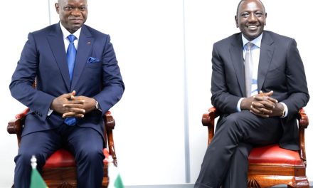 Le Chef de l’État gabonais s’entretient avec son Homologue du Kenya