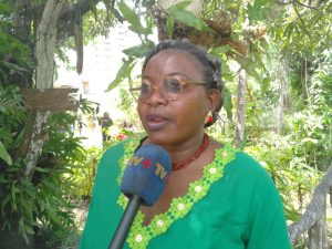 Directrice générale du musée, Mme Julie Eléonore Nzang Obame.