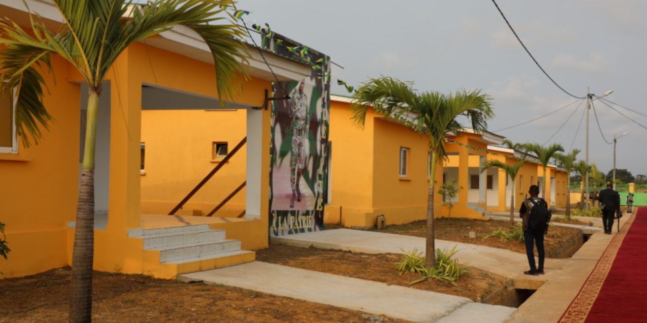 Le Président de la Transition, Brice Clotaire Oligui Nguema, Inaugure une Cité et un Marché Destinés aux Agents de la Garde Républicaine à Akanda