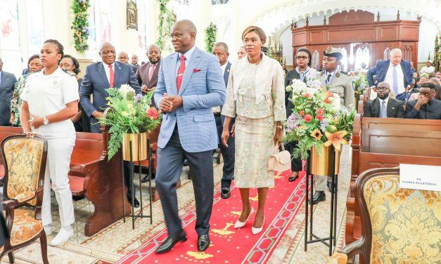 Le Président Brice Clotaire OLIGUI NGUEMA prend part à la célébration du 83e anniversaire du Président Équato-Guineen