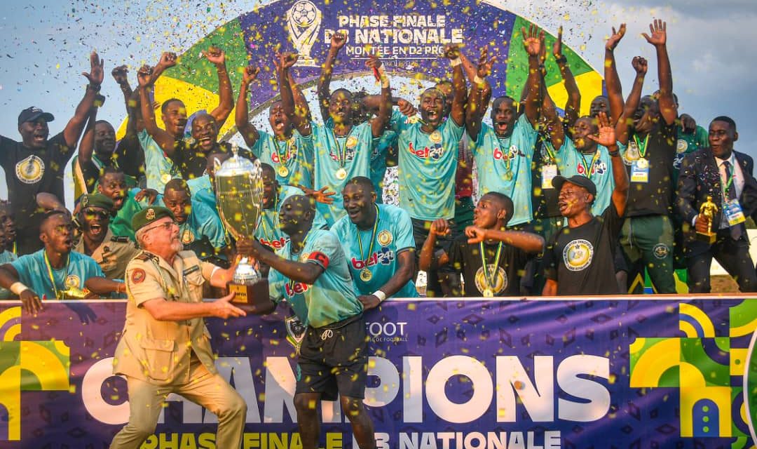 FOOTBALL – CHAMPIONNAT NATIONAL D3 Assom GR frappe fort à Makokou et décroche le titre, Munadji 76 monte en D2 Pro